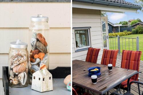 two pictures of a table with a jar of food at SJ267-Haderslev-Gronkaer-2 in Haderslev