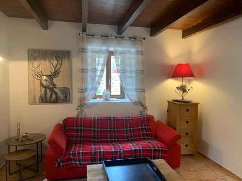 Posezení v ubytování Manoir du Charme dans les Gorges du Tarn LOZERE