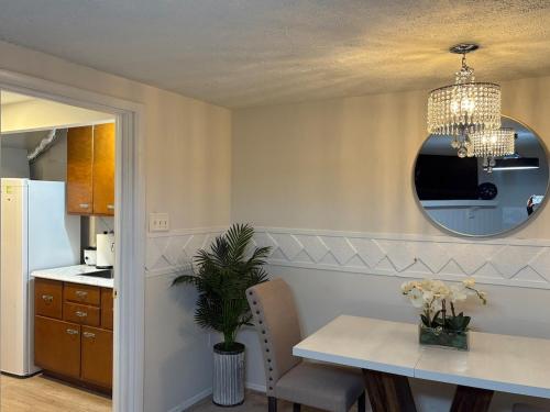 Η κουζίνα ή μικρή κουζίνα στο Private Basement Studio with Patio in Columbia, MD