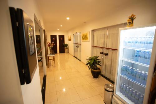 Η κουζίνα ή μικρή κουζίνα στο Ellus Hotel