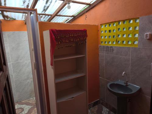 Ένα μπάνιο στο Hostel Casa de Fábio