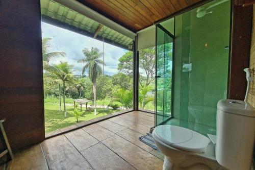 Ένα μπάνιο στο Hotel Fazenda sol nascente