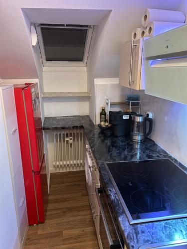 Kuchyň nebo kuchyňský kout v ubytování Schmuckstück in München-Giesing