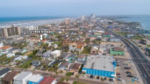 Γενική άποψη της πόλης South Padre Island ή θέα της πόλης από  αυτή η παραθεριστική κατοικία