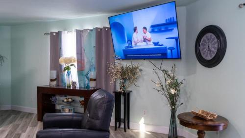Televisyen dan/atau pusat hiburan di Blizzard's Lighthouse home