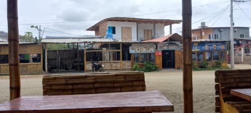a city street with buildings in the background at Islote el sucre in Machalilla