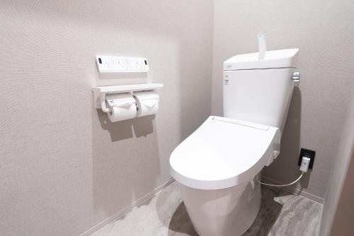Koupelna v ubytování huu hotel