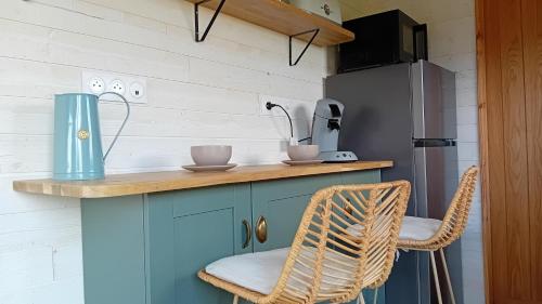 Dapur atau dapur kecil di Les tiny houses autonomes du val d'or