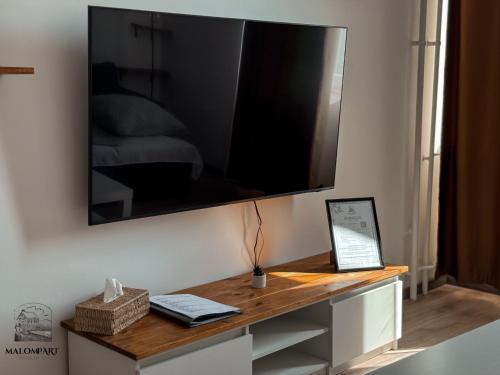 Malompart Apartmanにあるテレビまたはエンターテインメントセンター