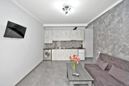 Kuchyň nebo kuchyňský kout v ubytování Runway Rooms