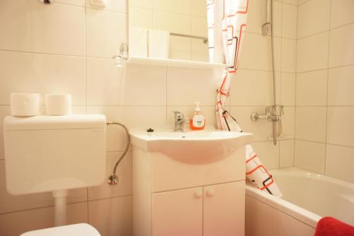 Koupelna v ubytování Apartments Segedin