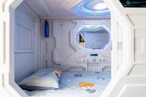 Cama o camas de una habitación en Langfang Ovation Hotel