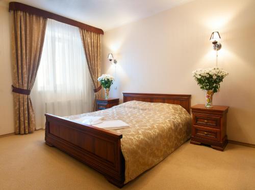 Cama o camas de una habitación en Sherwood Hotel