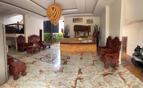Χώρος καθιστικού στο Elmas Inn Siem Reap