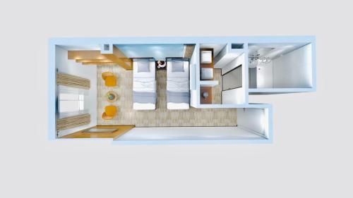 an overhead view of a room in a house top view at winco - Vacation STAY 05545v in Tokyo