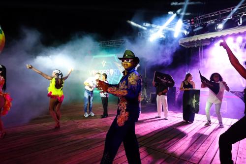 a group of people dancing on a stage at VONRESORT Elite & Aqua - Ultra All Inclusive & Kids Concept in Side
