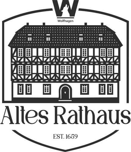 a drawing of a building with the ales raisin at Altes Rathaus Kassel-Wolfhagen in Wolfhagen