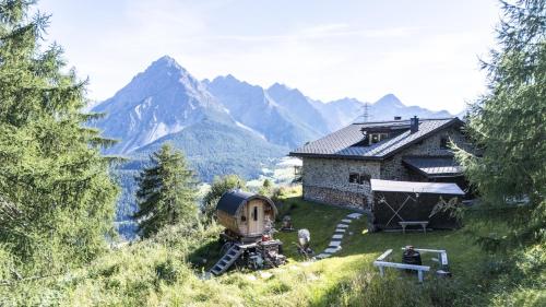 Paisaje cerca de este chalet de montaña