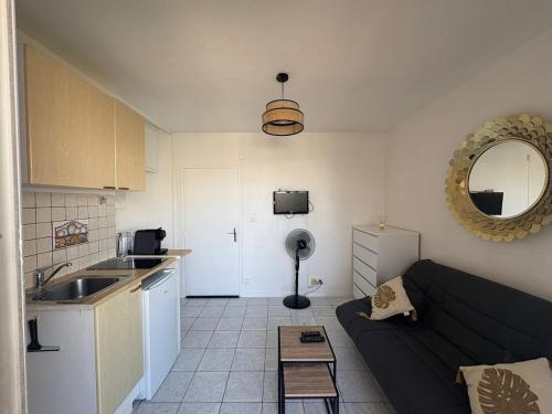 Studio terrasse bord de mer
