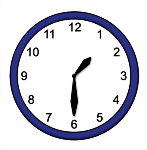 a close up of a clock on a white background at Naturchalets 7 Sentidos in Bischofsmais