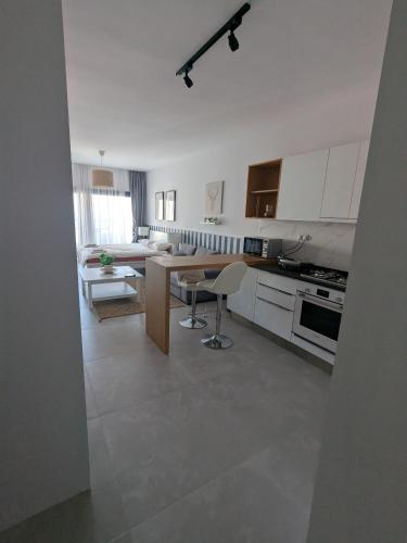 Kuchyň nebo kuchyňský kout v ubytování Caesar Blue Studio Sea View Apartment