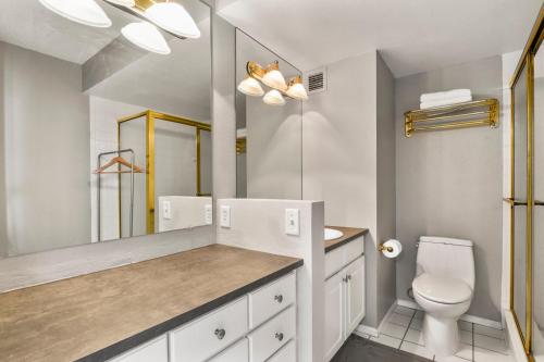 Ένα μπάνιο στο Sky High Downtown Denver Studio & Pet Friendly