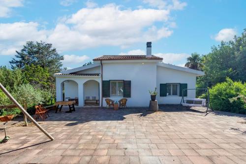 Bygningen som feriehuset ligger i