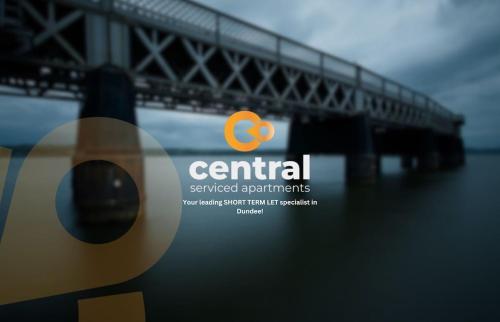 a picture of a bridge with the term central represented at CENTRAL SERVICED APARTMENTS - City Quay - 2 Bedrooms - En-Suite Bathroom - Dedicated Parking Space - Fully Equipped - Walk Away From Dundee Bus & Train Station - Close to City Centre with River Views and Balcony - NEW in Dundee