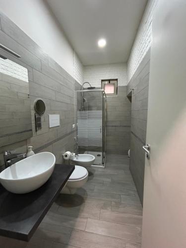 Koupelna v ubytování 'A Funtanella