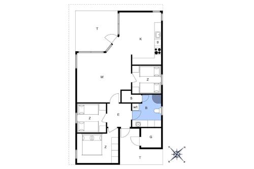 a floor plan of a house at JB930-Fjerritslev-Revlingestien-85 in Torup Strand
