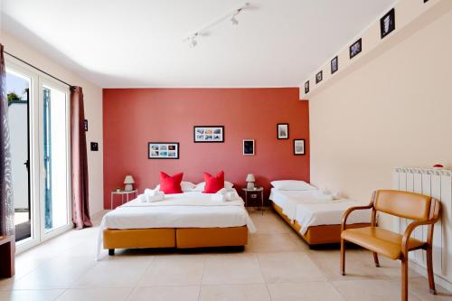 Postel nebo postele na pokoji v ubytování B&B Ruota di Carretto