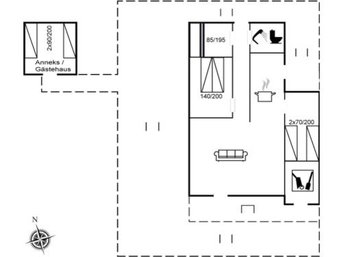 Κάτοψη του Holiday Home Liselotte - 275m from the sea by Interhome