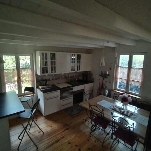 Η κουζίνα ή μικρή κουζίνα στο Chalet le Ponderosa