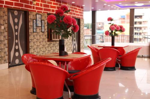 Posezení v ubytování Hotel Anand LOK
