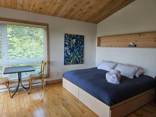 Кровать или кровати в номере Éco Spa Highland