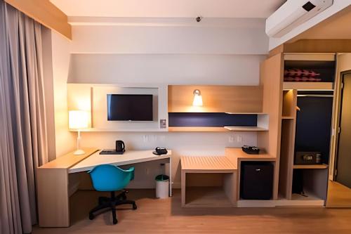 Kuchyň nebo kuchyňský kout v ubytování Stay Inn Santos Sua acomodação com cara de Hotel
