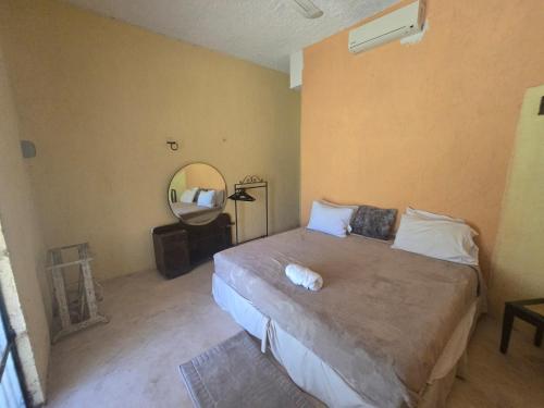 Cama o camas de una habitación en Hotel la Caprichozza