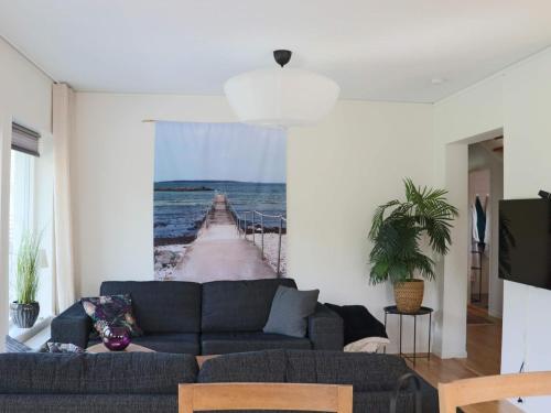 Posezení v ubytování 5 star holiday home in Torekov