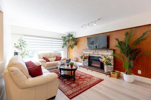 Χώρος καθιστικού στο Vancouver Getaway