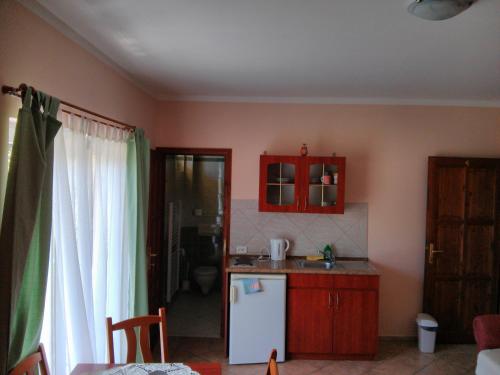 Kuchyň nebo kuchyňský kout v ubytování Balla Appartements