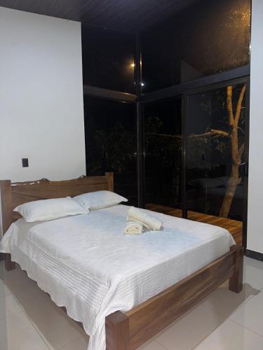 Katil atau katil-katil dalam bilik di Tree of Heaven Lodge