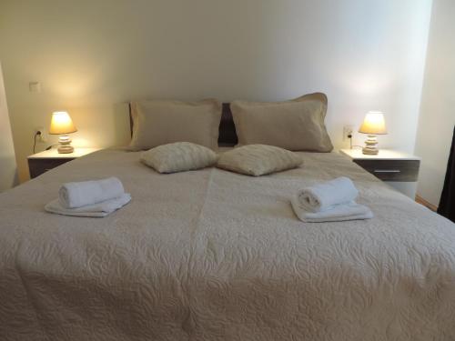 Posteľ alebo postele v izbe v ubytovaní Plitvice Diamond Apartment