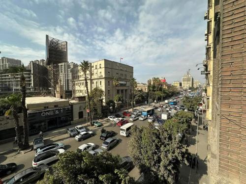 Vue générale sur Le Caire ou vue de la ville depuis l'hôtel