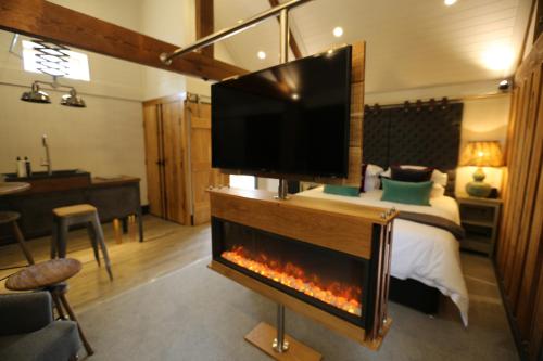 A television and/or entertainment center at Blacksmiths Clayworth 