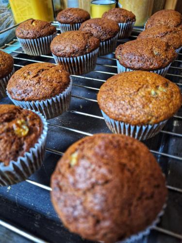 a bunch of muffins sitting on a cooling rack at Casa Rural Areano in Escoriaza