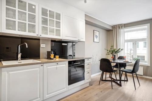 Η κουζίνα ή μικρή κουζίνα στο Beautiful city center apartment