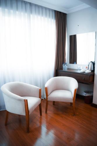 Χώρος καθιστικού στο Mountain View Hotel