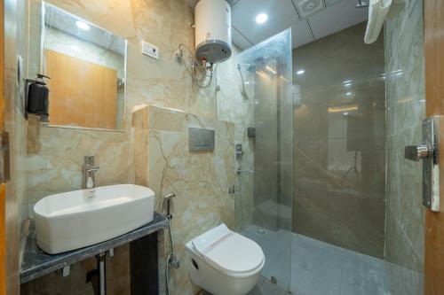 Ένα μπάνιο στο Perfectstayz Premium Krishna Abode