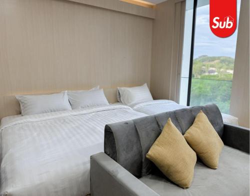 Postel nebo postele na pokoji v ubytování Modern & Luxury Room in Hat Yai