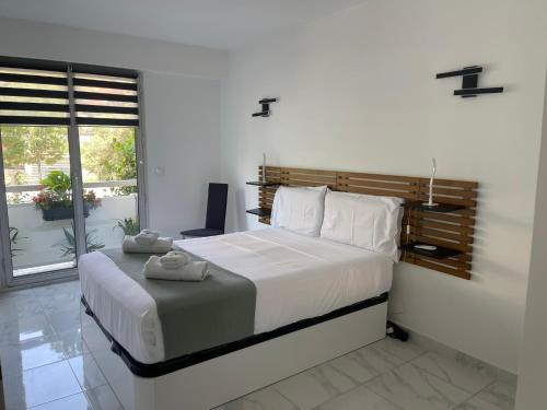 Postel nebo postele na pokoji v ubytování Superbe appartement carré Delfino Port de Nice